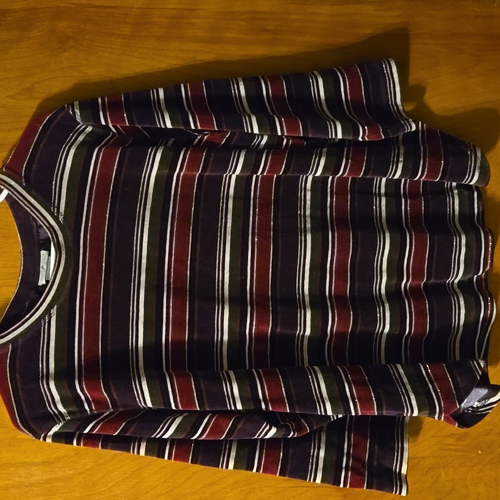 Velour Long Sleeve Top XL: C